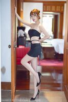 [YouMi尤蜜荟] Vol.660_ Goddess Wang Rain 纯西双版纳旅beat I Bo Shrew Chest Inner Coat, Half Dewy Go-Milk Attraction Fire Trap Photograph 49P