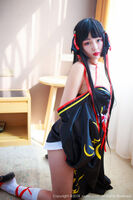 XiuRen第1118期_嫩模米grainrice個房COS rus Australian Milk 红色血drop子防点极致诱惑Photo 50P