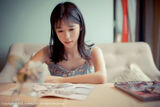 XiuRen第1057期_嫩模艾栗栗居家floor上黑色蕾丝内衣灯光下撩人诱惑Photo 48P