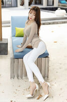 [YouMi尤蜜荟] Vol.369_ Goddess Zhou Jiuqi Sandy 马尔代夫旅拍户外无内肉丝透视诱惑Photo 56P