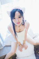 XiuRen第874期_嫩模柠檬baby Iya White Hanging Cat Girl + Japanese Gymnastics Clothes Perfection 诱惑Photo 47P