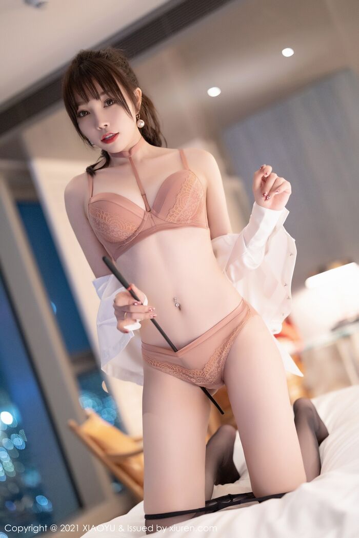 [XiaoYu 画语界] Vol.684_ Goddess Shiba Shiba Booty 教师角色主题性感白 T配超薄黑丝裤袜诱惑Photo 98P 52th image