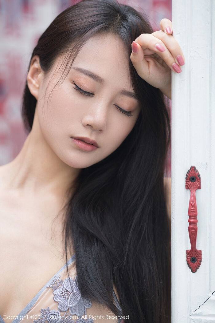 XiuRen第764期_嫩模猩一居家私房镂花肉色内衣秀完美曲线性感lost person Photo 40P 22th image