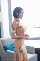 [XiaoYu 画语界] Vol.651_模特潘朵拉Laa 私房薄透vacuum 旗袍配无内肉丝裤袜极致诱惑Photo 74P