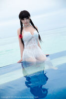 [BoLoli Wave Company] Vol.057_嫩模 Barbie 可��泳池里性感比基尼半脱秀豪milk诱惑Photo 49P