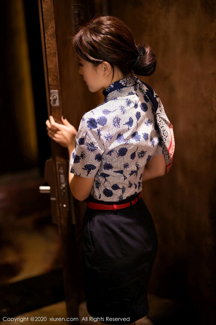 [XiaoYu 画语界] Vol.407_嫩模杨紫嫣Cynthia空乘uniform主题性感内衣配黑丝裤袜诱惑Photo 82P 18th image