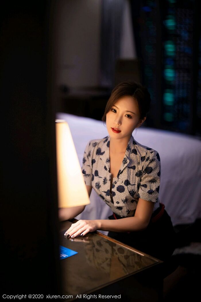 [XiaoYu 画语界] Vol.407_嫩模杨紫嫣Cynthia空乘uniform主题性感内衣配黑丝裤袜诱惑Photo 82P 45th image