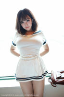 XiuRen第390期_busty breasts 嫩模刘飞儿Faye 脱海军uniform秀美milk诱惑Photo 38P