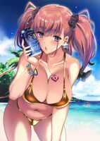 【With image】 Illustration of gold bikini, wwwwwwwwwwww suddenly trendy for some reason