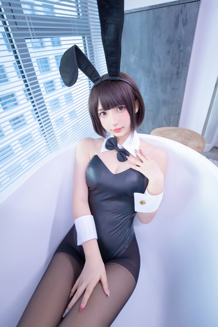 萝莉美神楽坂真冬兔女郎与钢管主题低chest 连体衣配黑丝裤袜秀完美身材诱惑Photo 150P 122th image