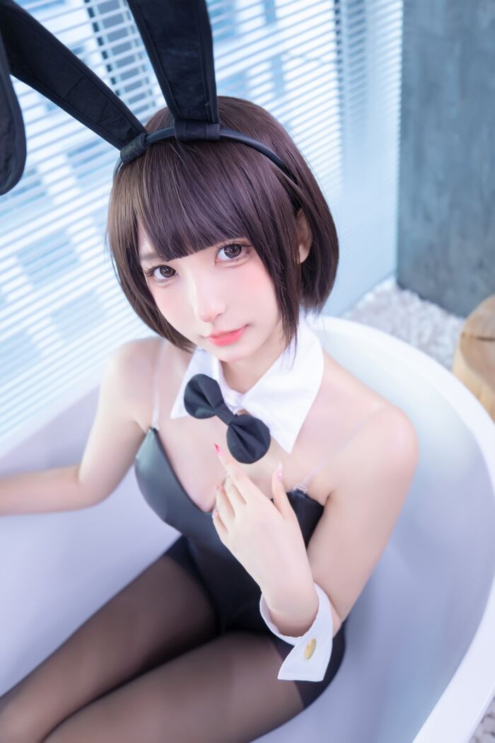 萝莉美神楽坂真冬兔女郎与钢管主题低chest 连体衣配黑丝裤袜秀完美身材诱惑Photo 150P 134th image