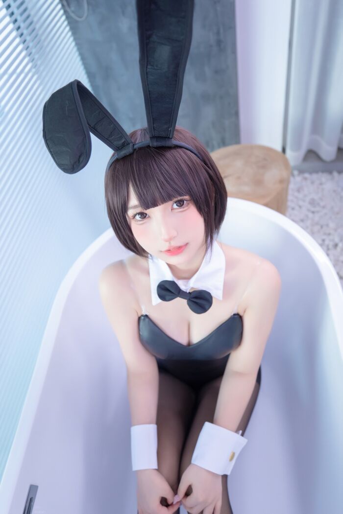 萝莉美神楽坂真冬兔女郎与钢管主题低chest 连体衣配黑丝裤袜秀完美身材诱惑Photo 150P 139th image
