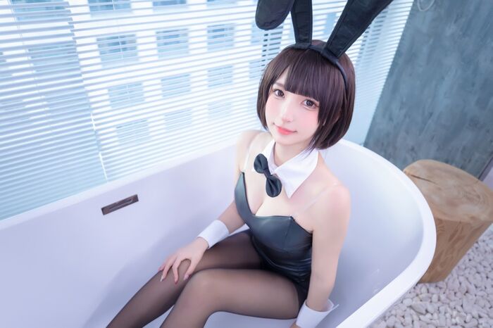 萝莉美神楽坂真冬兔女郎与钢管主题低chest 连体衣配黑丝裤袜秀完美身材诱惑Photo 150P 140th image