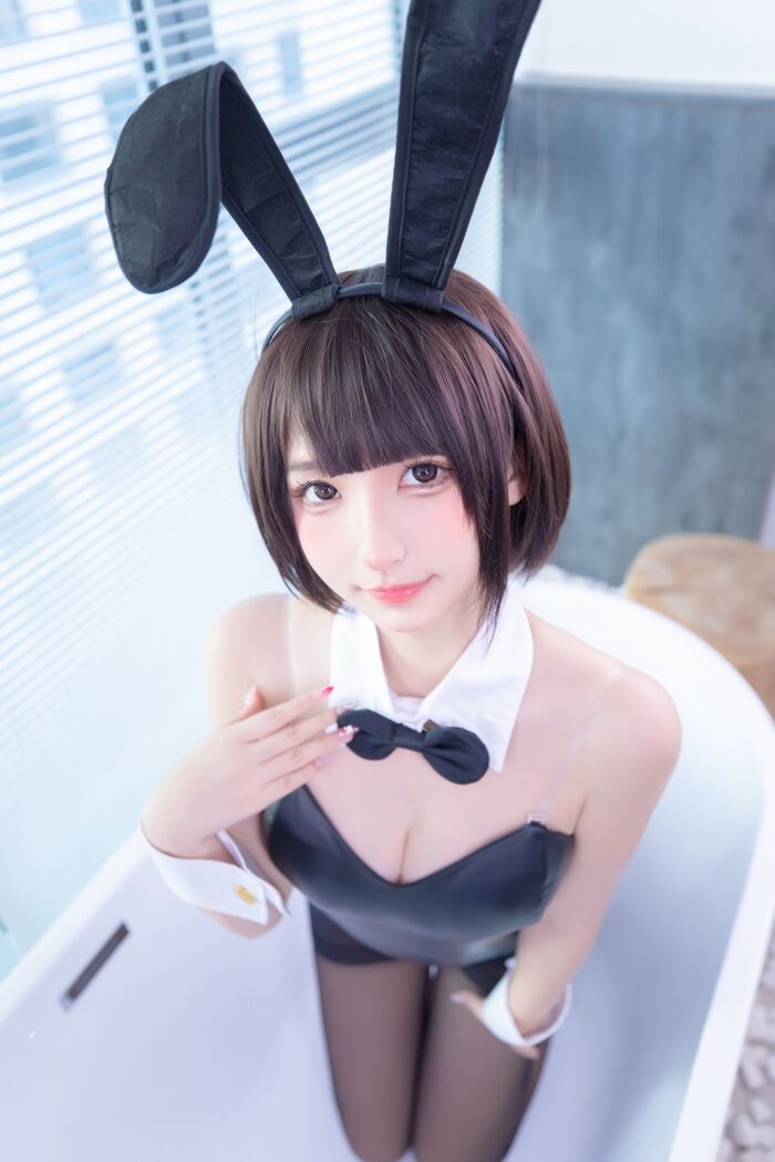 萝莉美神楽坂真冬兔女郎与钢管主题低chest 连体衣配黑丝裤袜秀完美身材诱惑Photo 150P 147th image