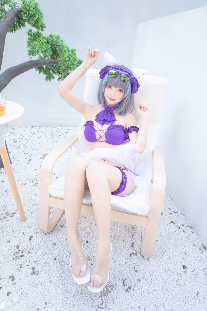 萝莉美女神楽坂真冬柴郡 Cos 纯色園院主题私房浴室性比基尼秀完美身材诱惑Photo 150P 71th image