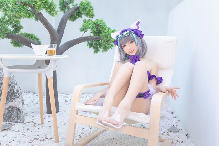 萝莉美女神楽坂真冬柴郡 Cos 纯色園院主题私房浴室性比基尼秀完美身材诱惑Photo 150P 76th image