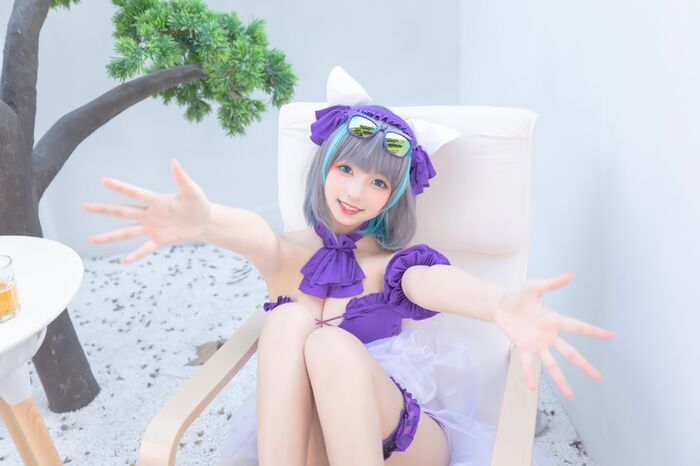 萝莉美女神楽坂真冬柴郡 Cos 纯色園院主题私房浴室性比基尼秀完美身材诱惑Photo 150P 78th image