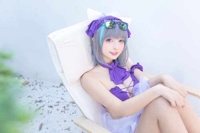 萝莉美女神楽坂真冬柴郡 Cos 纯色園院主题私房浴室性比基尼秀完美身材诱惑Photo 150P 86th image