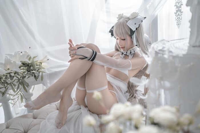 动漫博主蠢沫沫可畏marriage 纱主题私房白情趣薄纱露性感内衣秀終美身材诱惑Photo 57P 18th image
