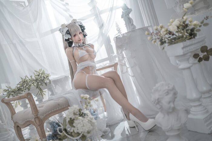 动漫博主蠢沫沫可畏marriage 纱主题私房白情趣薄纱露性感内衣秀終美身材诱惑Photo 57P 2th image