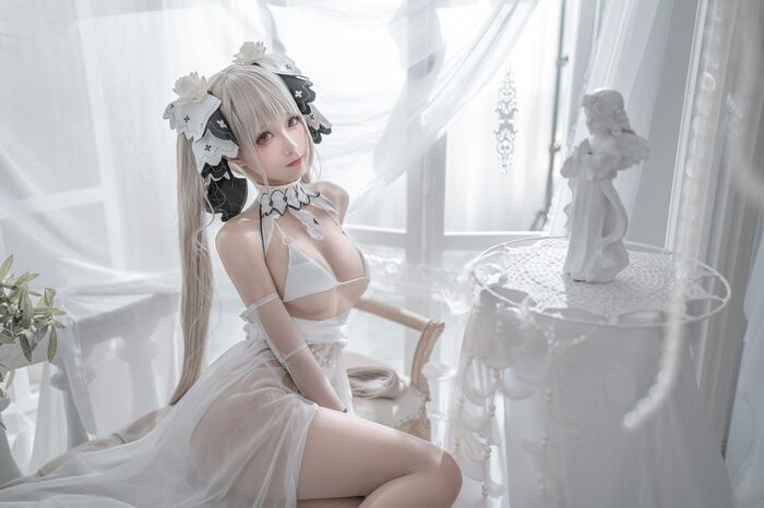 动漫博主蠢沫沫可畏marriage 纱主题私房白情趣薄纱露性感内衣秀終美身材诱惑Photo 57P 20th image