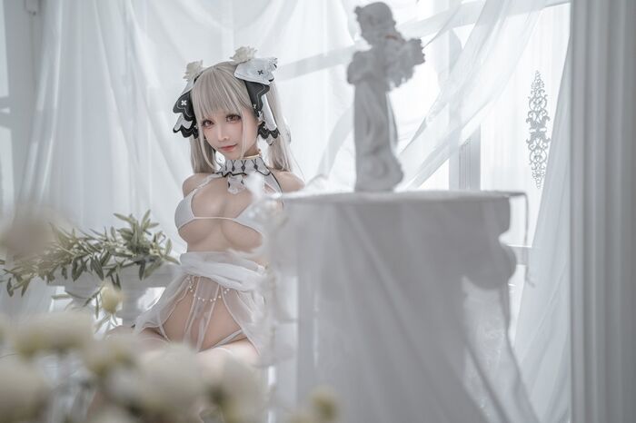 动漫博主蠢沫沫可畏marriage 纱主题私房白情趣薄纱露性感内衣秀終美身材诱惑Photo 57P 5th image