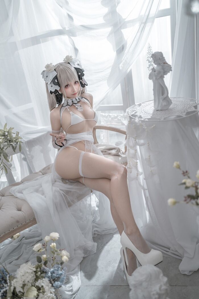 动漫博主蠢沫沫可畏marriage 纱主题私房白情趣薄纱露性感内衣秀終美身材诱惑Photo 57P 54th image