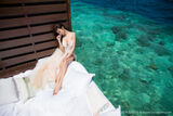 [XiaoYu 画语界] Vol.020_ Goddess 杨晨晨sugar马尔代夫旅拍红色内衣配吊带黑丝诱惑Photo 71P