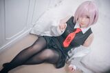 微肉感萌妹是本末性性感COS 主题玛修常服&amp;猫咪underwear秀丰满身材撩人诱惑Photo 40P