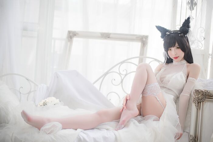 性感尤物清水由野爱宕結婚纱主题白薄透結婚纱配蕾丝吊袜秀豪milk翘臀诱惑Photo 49P 14th image