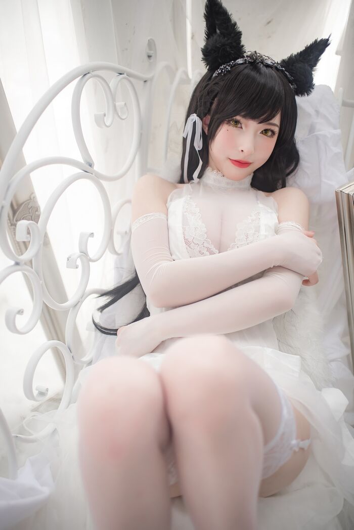性感尤物清水由野爱宕結婚纱主题白薄透結婚纱配蕾丝吊袜秀豪milk翘臀诱惑Photo 49P 18th image