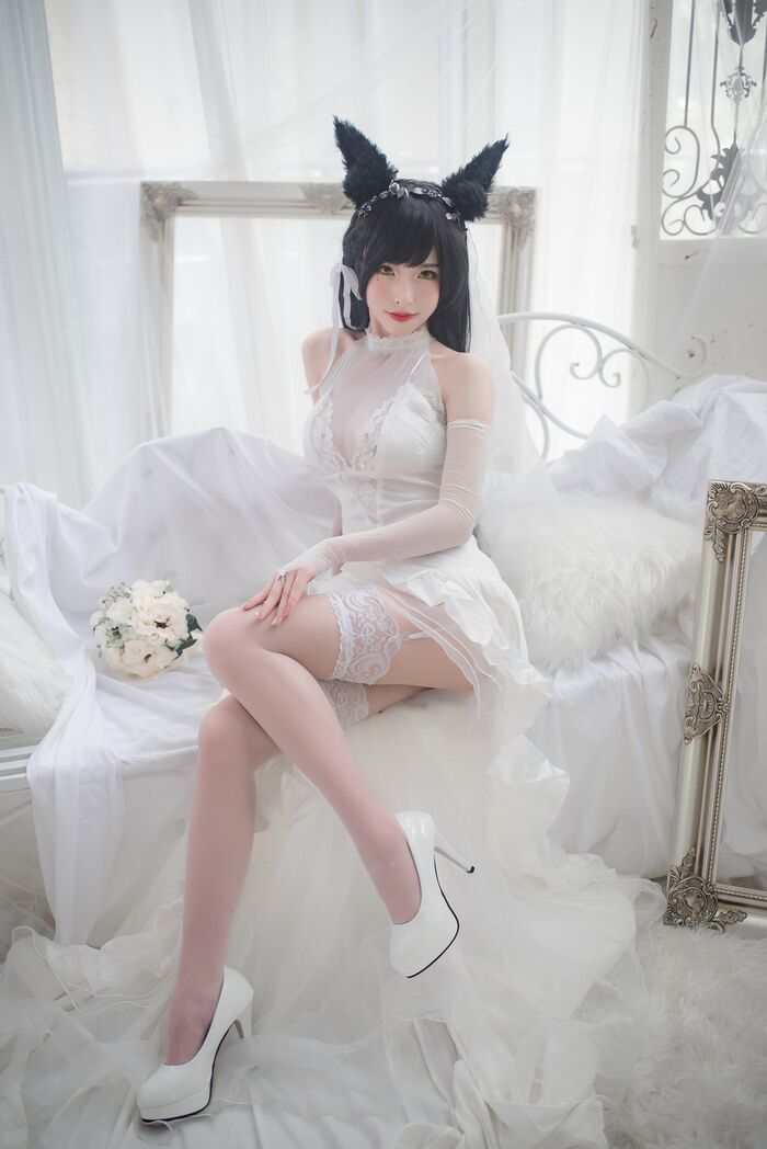 性感尤物清水由野爱宕結婚纱主题白薄透結婚纱配蕾丝吊袜秀豪milk翘臀诱惑Photo 49P 2th image