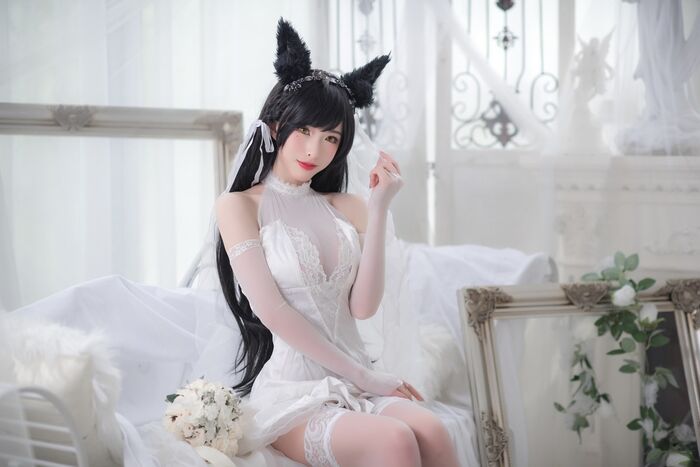 性感尤物清水由野爱宕結婚纱主题白薄透結婚纱配蕾丝吊袜秀豪milk翘臀诱惑Photo 49P 20th image
