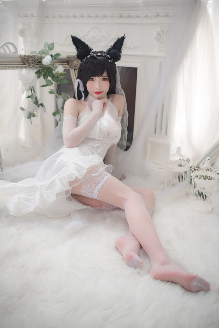 性感尤物清水由野爱宕結婚纱主题白薄透結婚纱配蕾丝吊袜秀豪milk翘臀诱惑Photo 49P 25th image