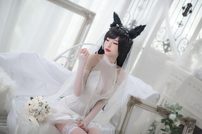 性感尤物清水由野爱宕結婚纱主题白薄透結婚纱配蕾丝吊袜秀豪milk翘臀诱惑Photo 49P 31th image