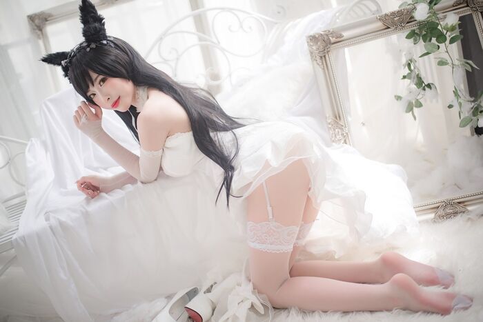 性感尤物清水由野爱宕結婚纱主题白薄透結婚纱配蕾丝吊袜秀豪milk翘臀诱惑Photo 49P 41th image