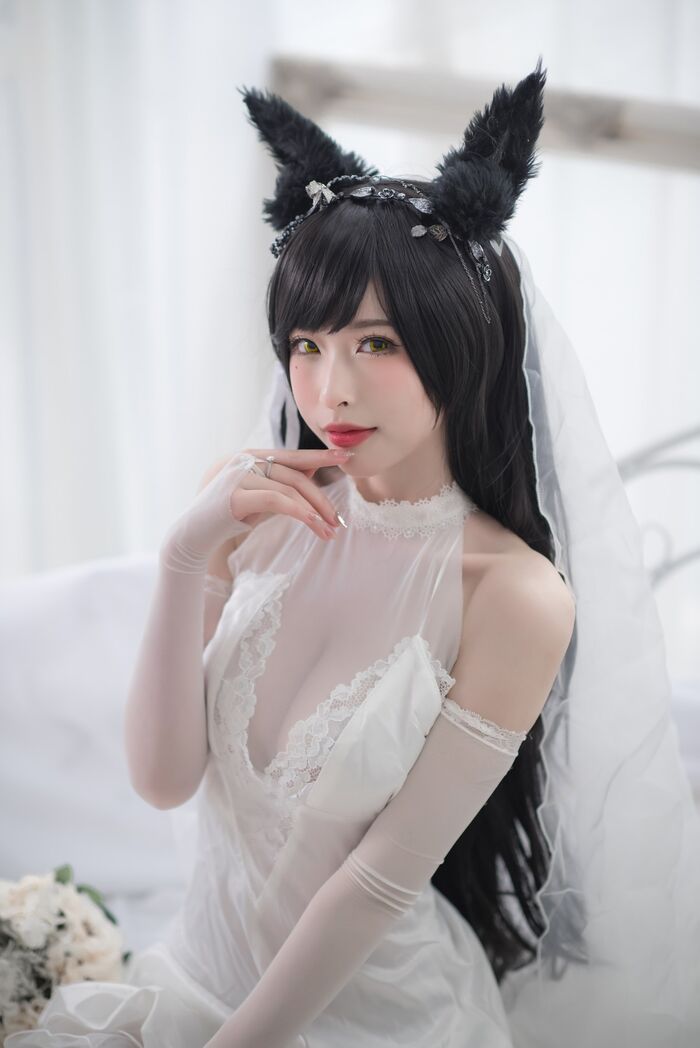 性感尤物清水由野爱宕結婚纱主题白薄透結婚纱配蕾丝吊袜秀豪milk翘臀诱惑Photo 49P 43th image