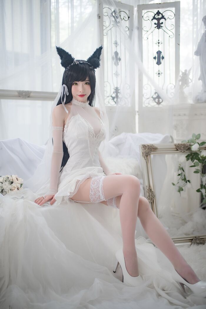 性感尤物清水由野爱宕結婚纱主题白薄透結婚纱配蕾丝吊袜秀豪milk翘臀诱惑Photo 49P 44th image