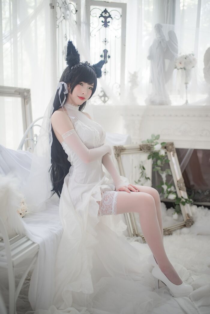 性感尤物清水由野爱宕結婚纱主题白薄透結婚纱配蕾丝吊袜秀豪milk翘臀诱惑Photo 49P 45th image