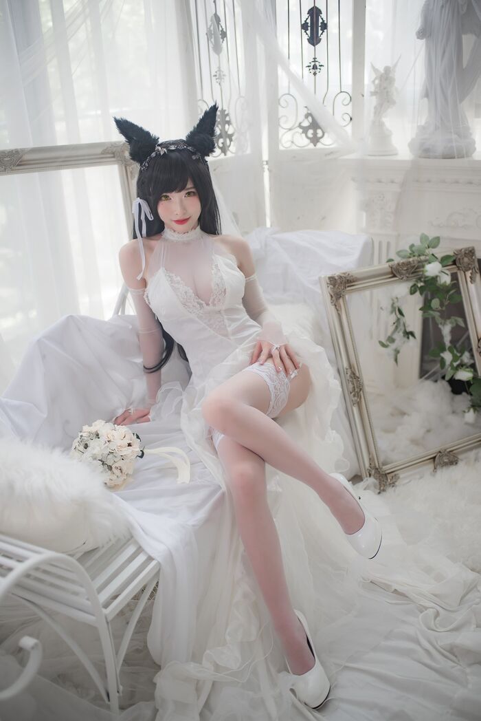 性感尤物清水由野爱宕結婚纱主题白薄透結婚纱配蕾丝吊袜秀豪milk翘臀诱惑Photo 49P 46th image
