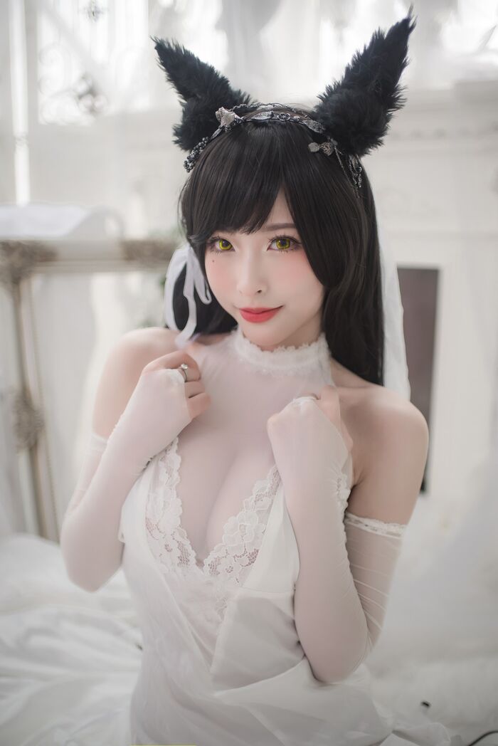 性感尤物清水由野爱宕結婚纱主题白薄透結婚纱配蕾丝吊袜秀豪milk翘臀诱惑Photo 49P 7th image