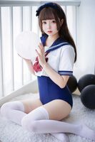 Cosplay日奈娇制服死库水主题私房性感死库水配白丝袜秀完美身材迷人写真40P