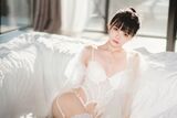 网络美女桜桃喵白纱sugar主题白情趣内衣配蕾丝吊袜秀火辣身材完美诱惑Photo 65P