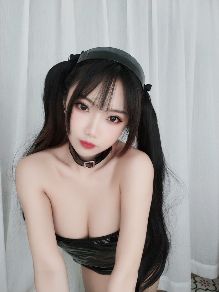 白嫩美女鬼獣瑶黑色胶衣主题私房性情趣内衣秀丰milk肥臀极致诱惑Photo 30P 20th image
