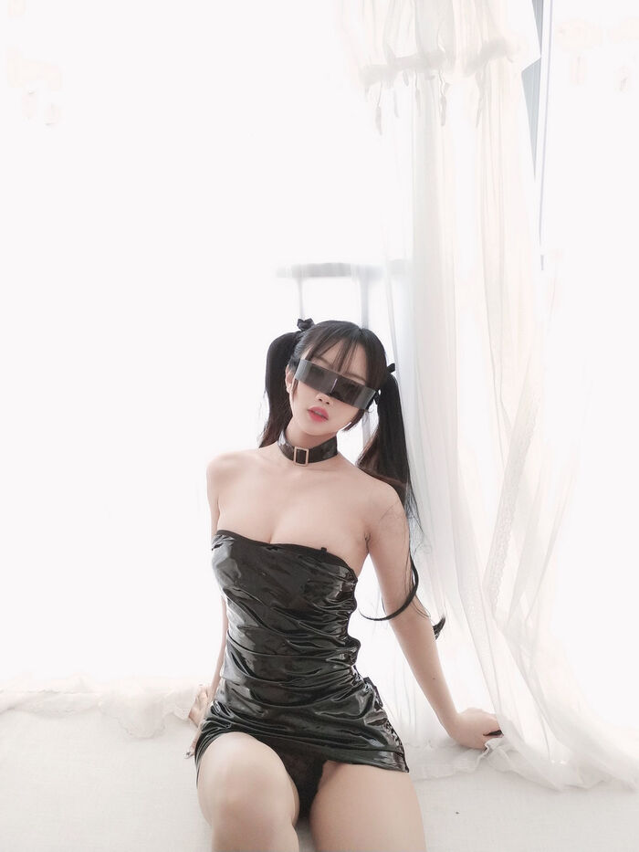 白嫩美女鬼獣瑶黑色胶衣主题私房性情趣内衣秀丰milk肥臀极致诱惑Photo 30P 8th image