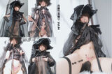 Coser 小姐姐白银81见习魔女主题黑色情趣薄纱透视秀火辣身材诱惑Photo 90P