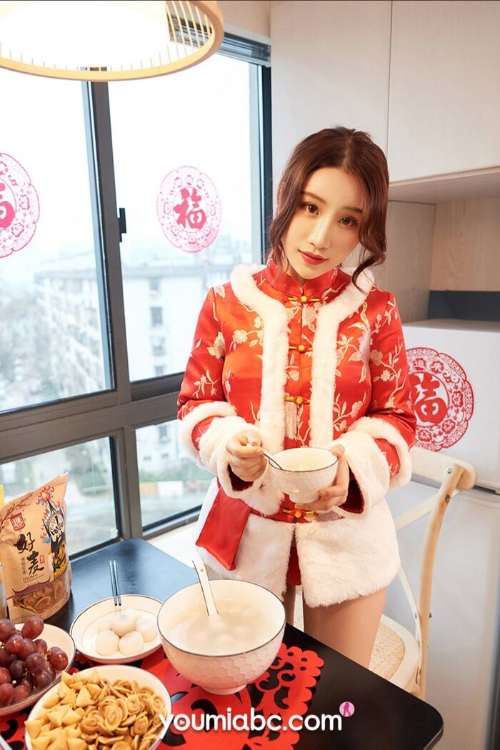 [YouMi likelihood] Vol.656_ Goddess 绯月樱元宵节福利私房vacuum服饰配丁字裤秀翘臀诱惑Photo 30P 6th image