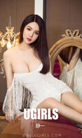 [Ugirls 爱尤物] No.1345_嫩模静一私房白蕾丝缕空内衣秀完美身材豪milk诱惑Photo 35P