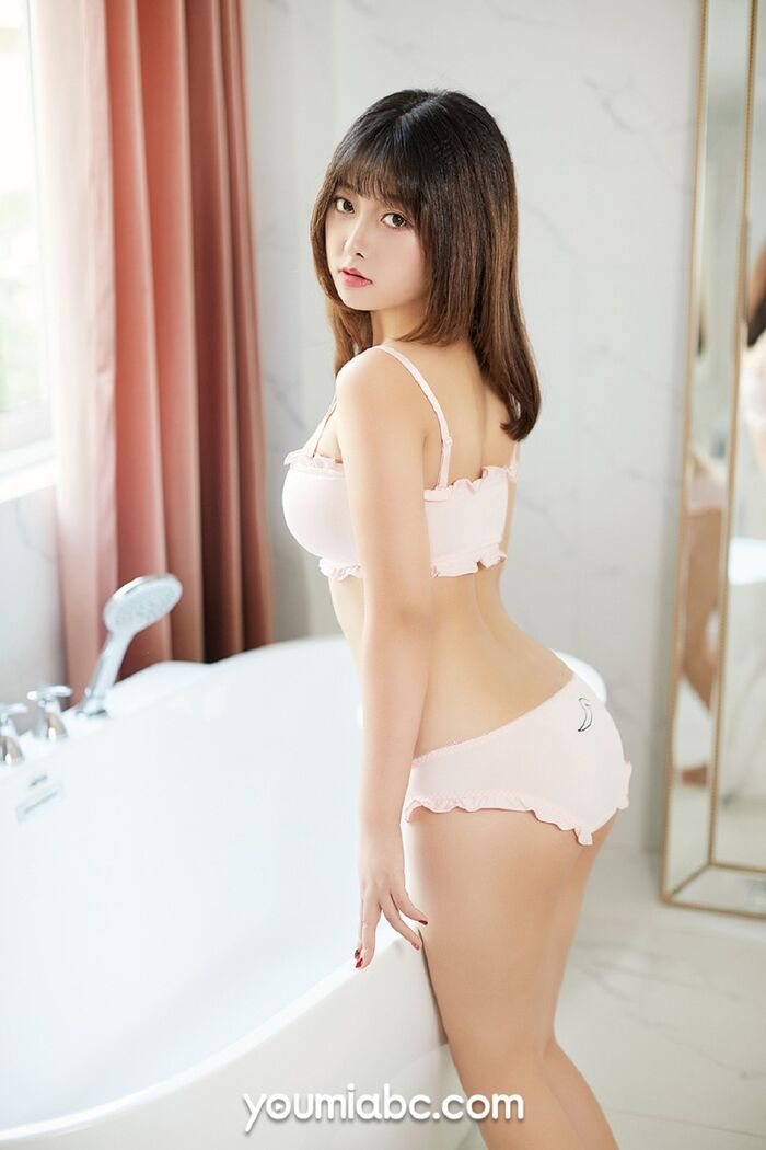 [YouMi尤蜜]Vol.259_嫩模柚柚酱私房浴缸里性感粉色内衣半脱秀火辣身材诱惑写真37P 8th image