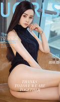 [Ugirls 爱尤物] No.1021_嫩模米奇黑色宽松毛衣 + 白bud丝踝连体情趣内衣完美诱惑Photo 40P